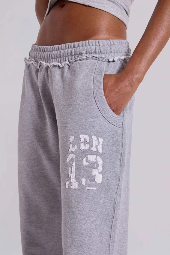 13 Grey Marl Bootcut Monster Joggers