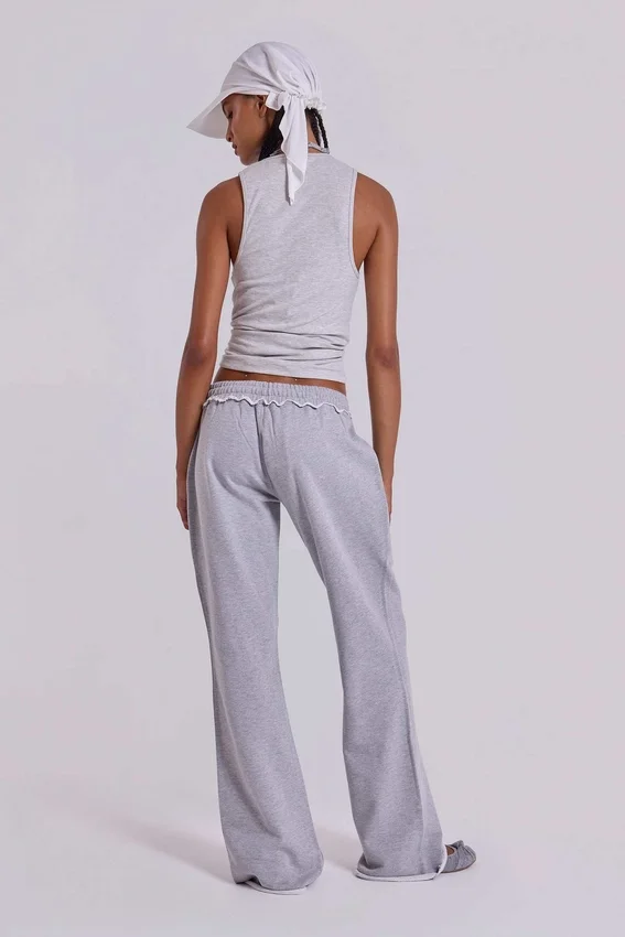 13 Grey Marl Bootcut Monster Joggers