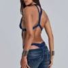 6AM Cut Out Bodysuit in Midnight
