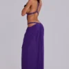 6AM Cut Out Maxi Dress in Violet