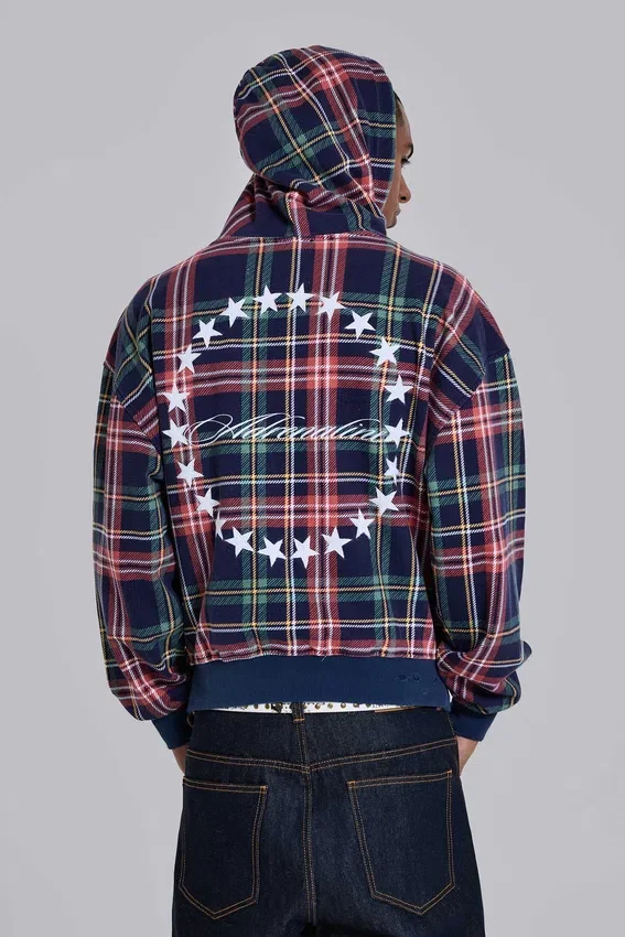 Adrenaline Checked Zip Hoodie