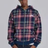 Adrenaline Checked Zip Hoodie