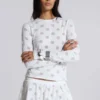 Aerea Burnout Polkadot Mini Skirt