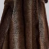 Agyness Brown Faux Fur Coat