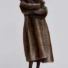 Agyness Brown Faux Fur Coat