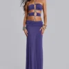 Amara Strappy Maxi Dress with Metal Trims