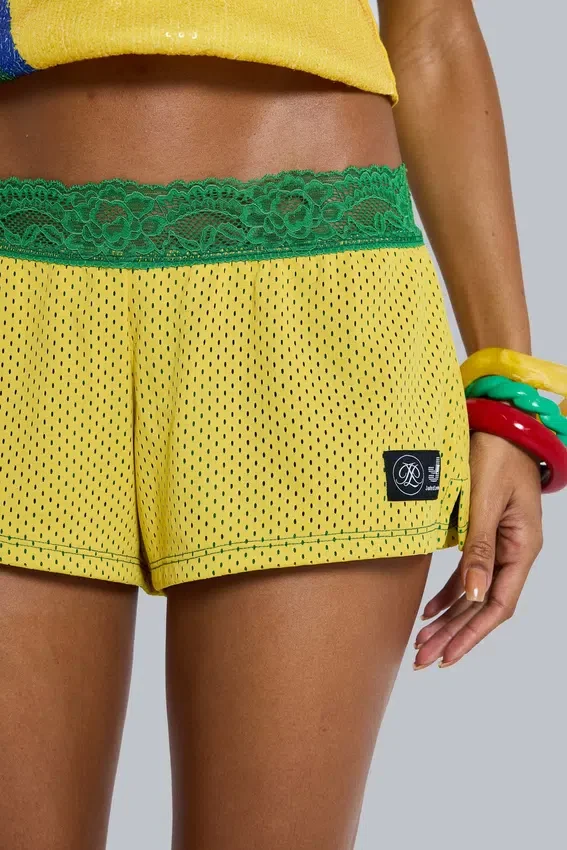 Amerela Airtex Mini Shorts