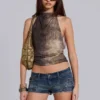 Ardor Mini Denim Shorts in Blue Wash