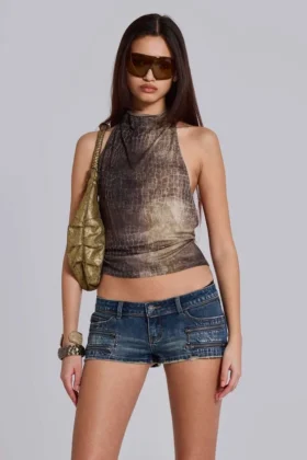 Ardor Mini Denim Shorts in Blue Wash
