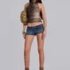 Ardor Mini Denim Shorts in Blue Wash