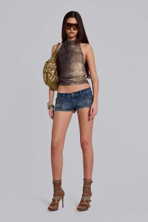 Ardor Mini Denim Shorts in Blue Wash