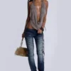 Vrax Cowl Zipper Top