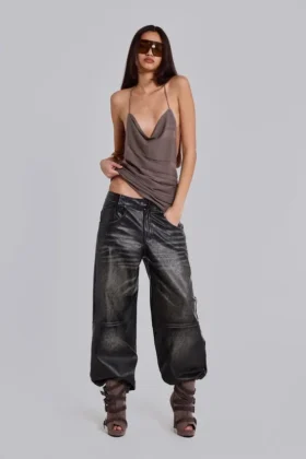 Ash Faux Leather Colossus Trousers