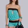 Ashlee Polkadot Lace Mini Shorts