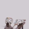 Azaela Metallic Button Heeled Sandals