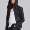 Bedrock Waxed Hooded Denim Jacket