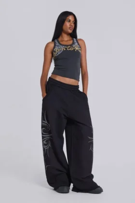 Black Baggy Blade Joggers