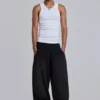Black Baggy Cuffed Monster Joggers