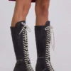 Black Brooke Boxing Boot