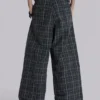 Black Check Goliath Suit Trousers