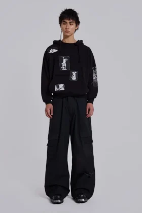 Black Devoted Patch Hoodie