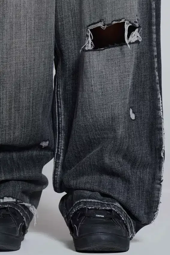 Black Eroded XL Colossus Jeans