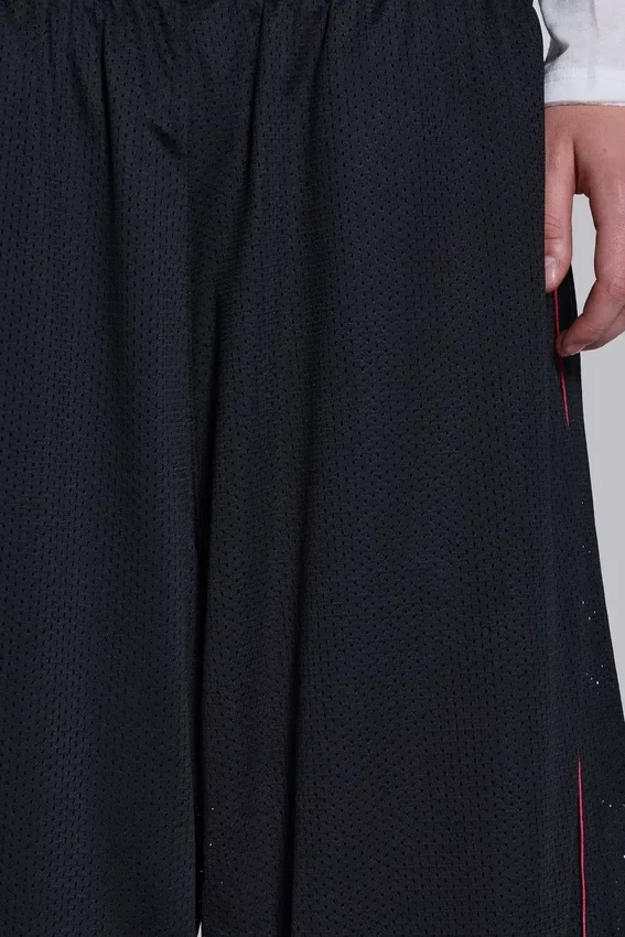 Black Mesh Vapor Tracksuit Bottoms