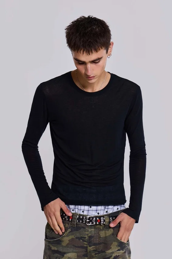 Black Mist Long Sleeve Top