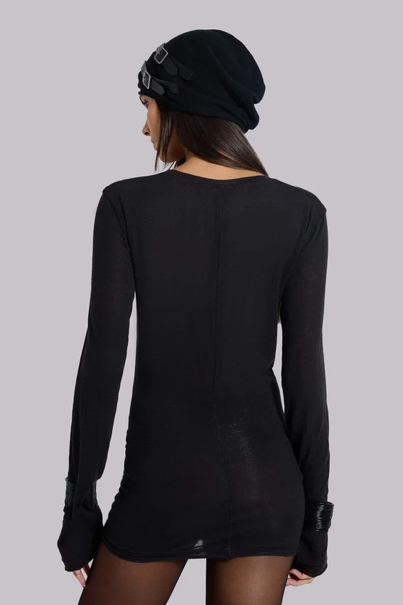 Black Mist Mini Dress