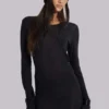 Black Mist Mini Dress
