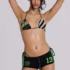 Black No.13 Football Mini Shorts