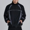 Black Panelled Vapor Jacket
