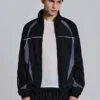 Black Panelled Vapor Jacket
