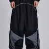 Black Panelled Vapor Joggers
