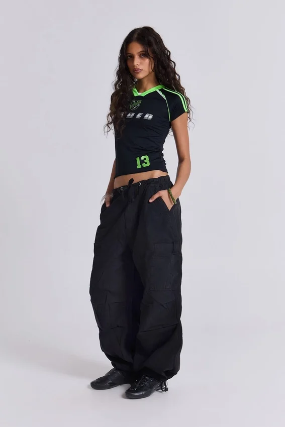 Black Parachute Cargo Pants