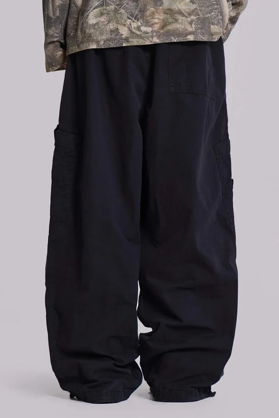 Black Parachute Cargo Pants