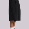 Black Pinstripe Goliath Baggy Shorts