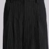 Black Pinstripe Goliath Suit Pants