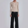 Black Pinstripe Stacked Straight Suit Pants