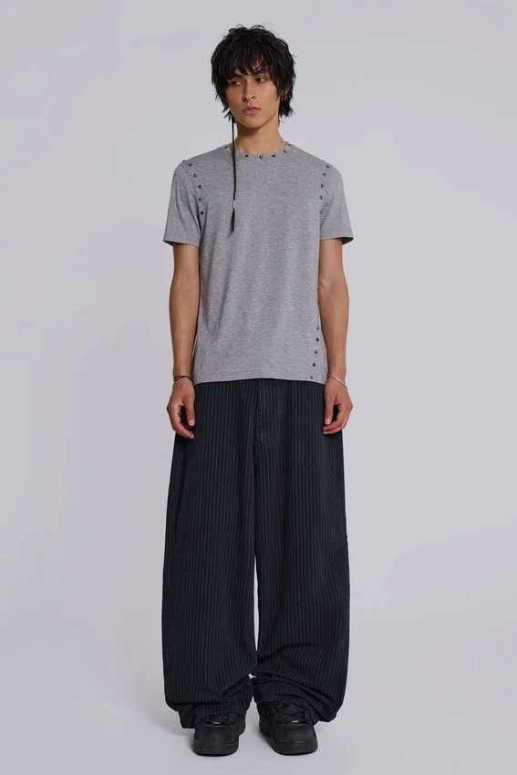 Black Pinstripe XL Colossus Jeans