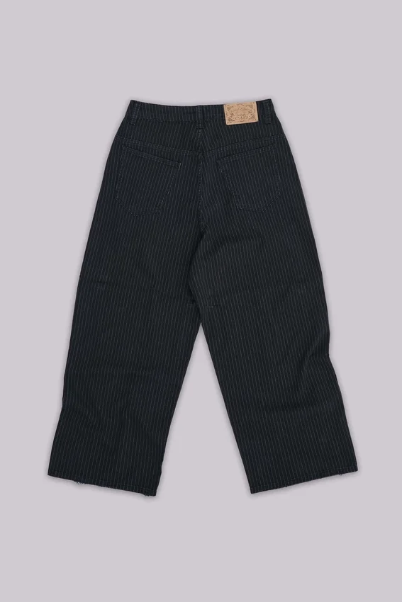 Black Pinstripe XL Colossus Jeans