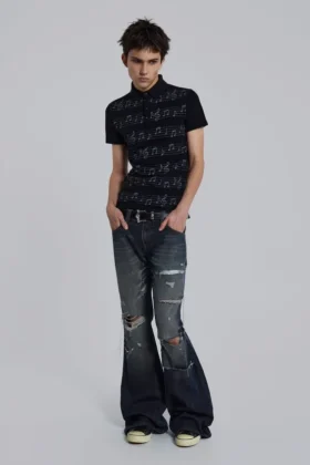 Black Riff Polo Shirt