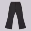 Black Stacked Bootcut Suit Pants