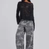 Black Stray Knit