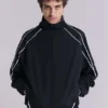 Black Vapor Tracksuit Top
