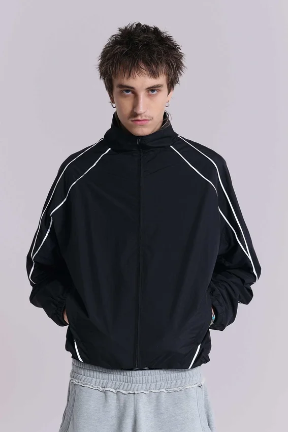Black Vapor Tracksuit Top