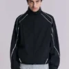 Black Vapor Tracksuit Top