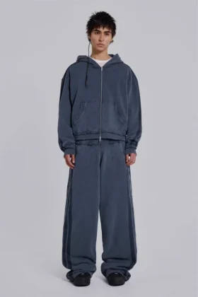 Blue Sporty Baggy Monster Hoodie