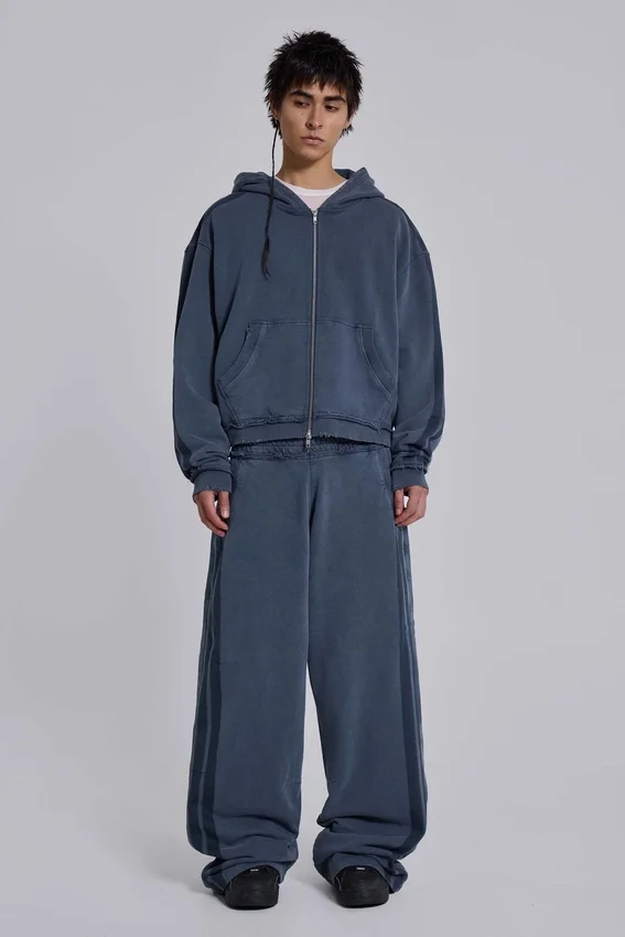 Blue Sporty Baggy Monster Hoodie