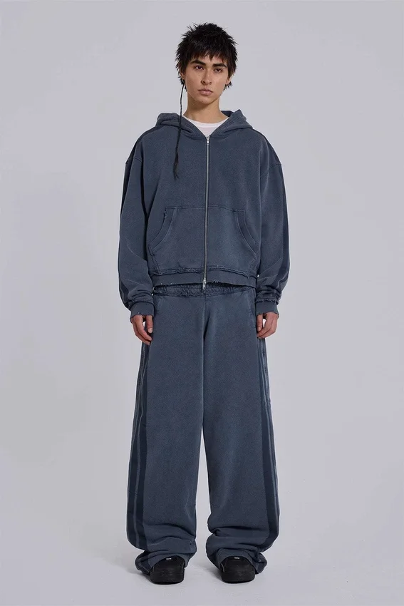 Blue Sporty Baggy Monster Joggers